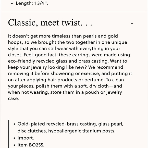 NWT J. CREW PEARL STUDDED HOOP EARRINGS - Picture 3 of 5